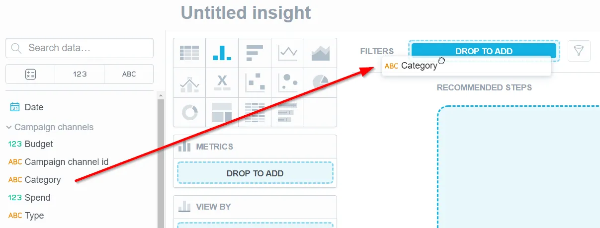 filter bar