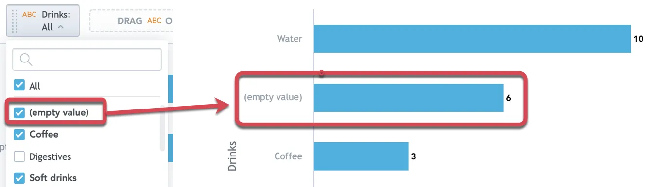 filter null values