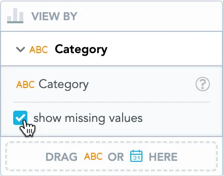 show empty values