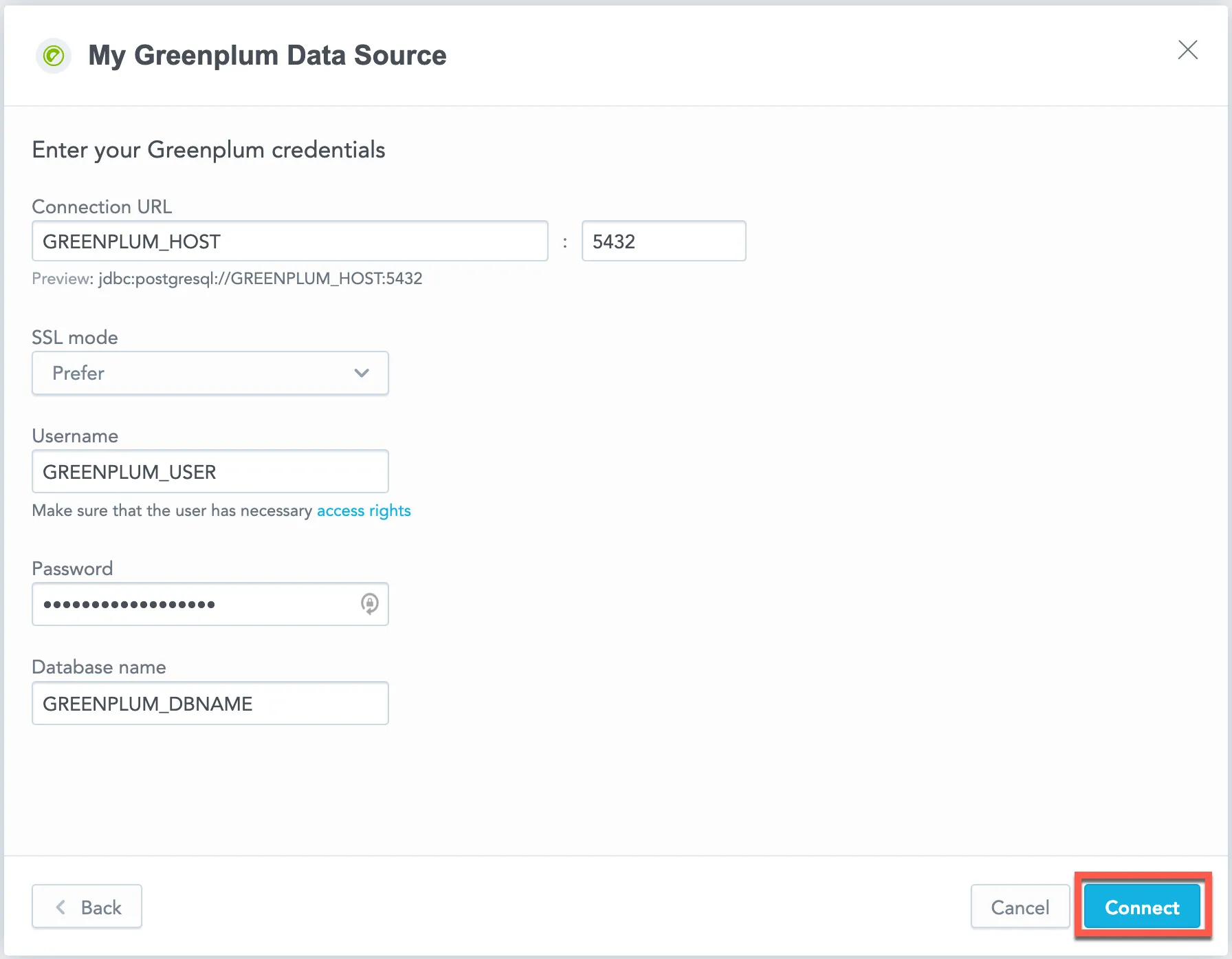 GoodData Modeler Add Datasource