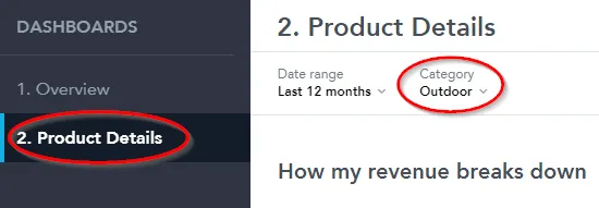 when the metric is clicked