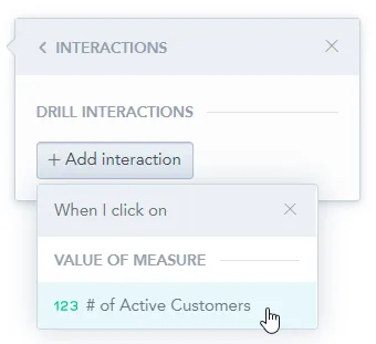 select a metric