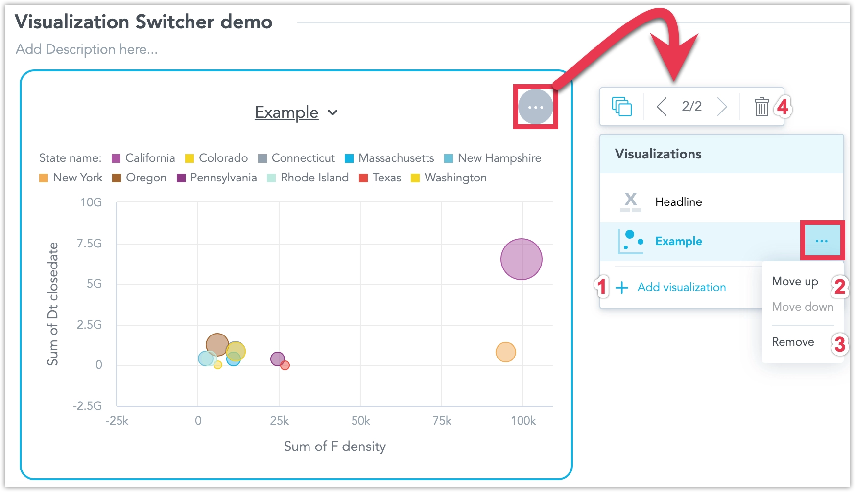 Configuring the Visualization Switcher