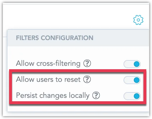 Screenshot of the Configuration dialog for a Dashboard.