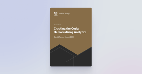 Cracking the Code: Democratizing Analytics (By Donald Farmer)