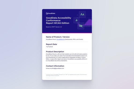 Cover image for Accessibility Conformance Report: Building Inclusive Analytics Experiences