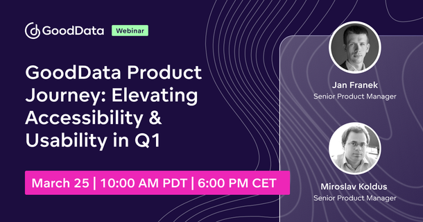 GoodData Product Journey: Elevating Accessibility & Usability in Q1